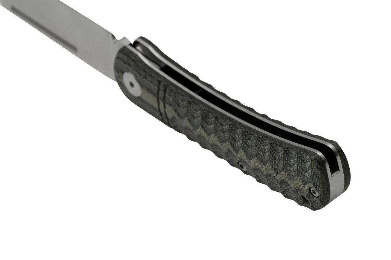 QSP Knife Hedgehog QS142-B, Denim Blue Micarta, slipjoint zakmes