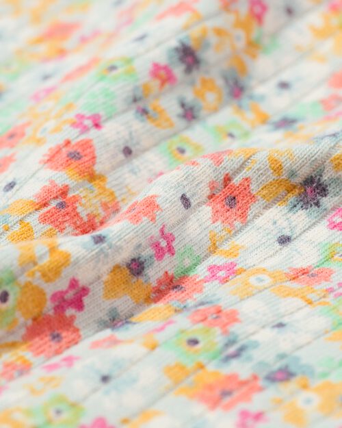 pull côtelé fleurs pour bébé multi