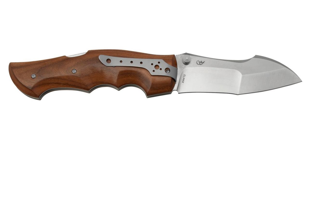 Viper Rhino 1, V5901CB, Satin Elmax, Palo santo-hout zakmes, Fabrizio Silvestrelli design