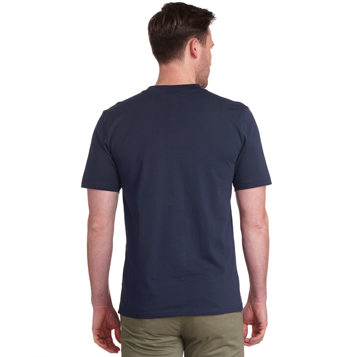 VanVaan Herren T-Shirt mit Farbteiler dunkelblau / weiss / rot