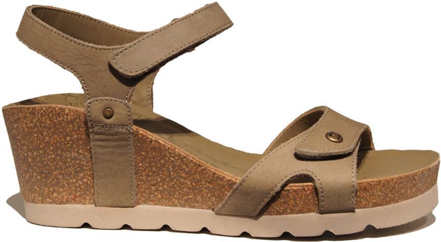 Panama Jack Julia Sandalen Met Sleehak Dames Groen