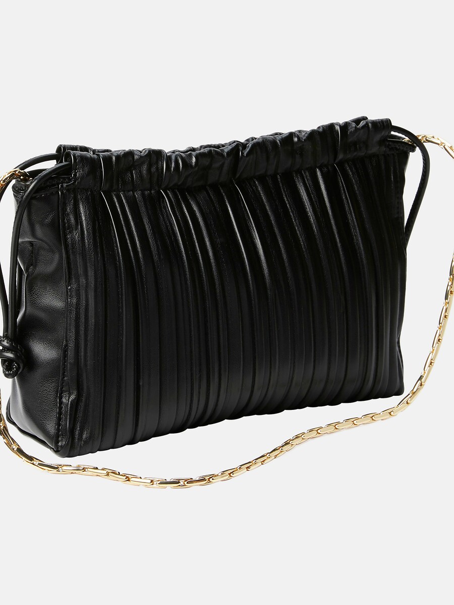 CALVIN KLEIN<br>Bolsa de ombro plissada