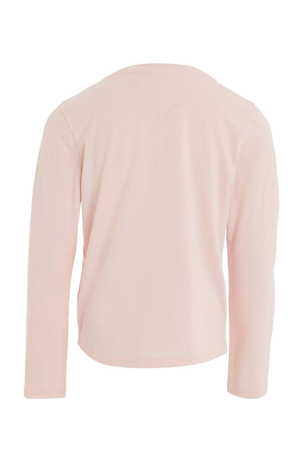 longsleeve ESSENTIAL met logo lichtroze