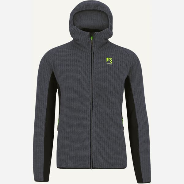 Veste polaire ski rando KARPOS ROCCHETTA HOODIE FLEECE DARK SLATE/BLACK