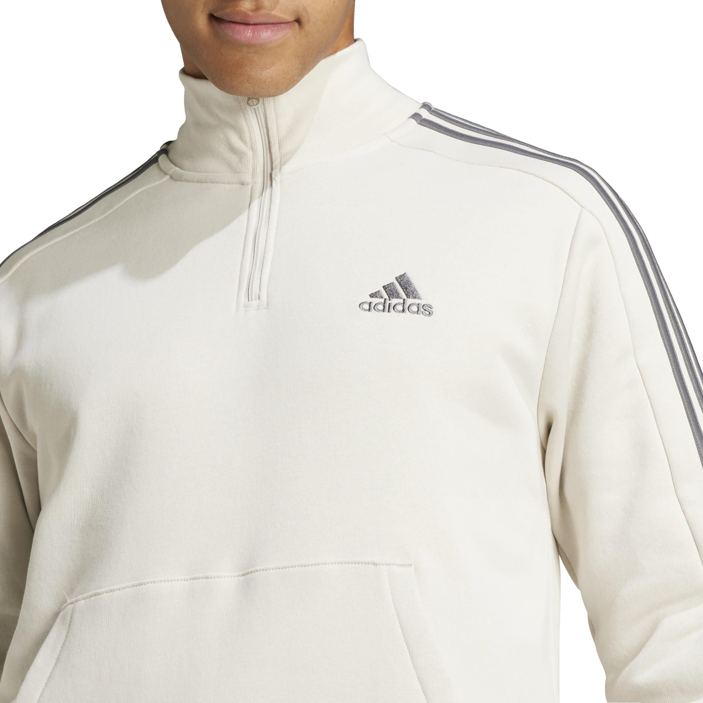 adidas 3 Stripe Zip Top Mens