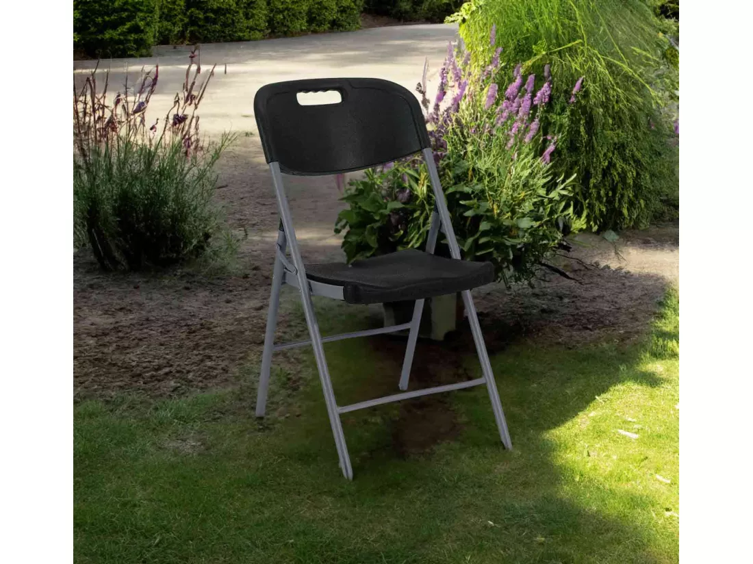 Pack 10 Chaises Pliantes avec Poignée 47x58x87cm 7house