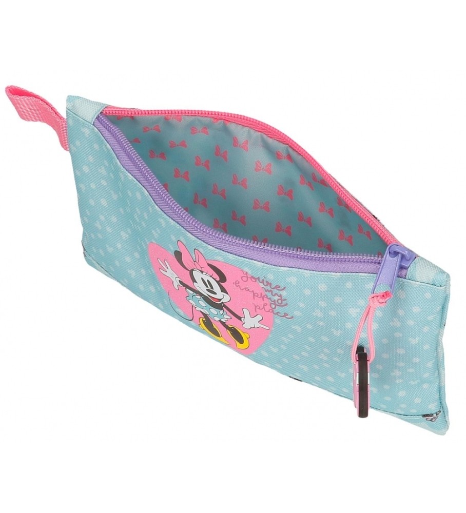 Estojo Disney My Happy Place - Azul e Rosa - 22x12cm -