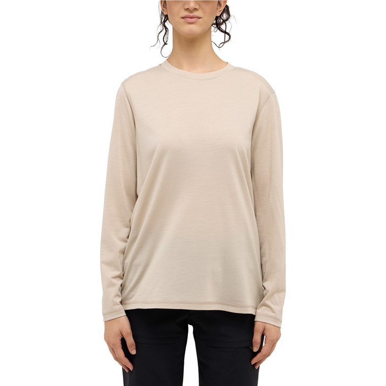 Haglöfs Kaise Wool LS Tee Women Chalk Beige
