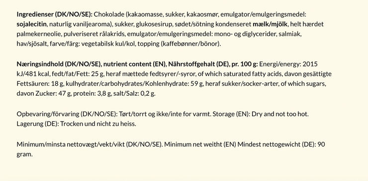 Bagsværd Lakrids Stænger Guld 2 stk. , 90 gr.