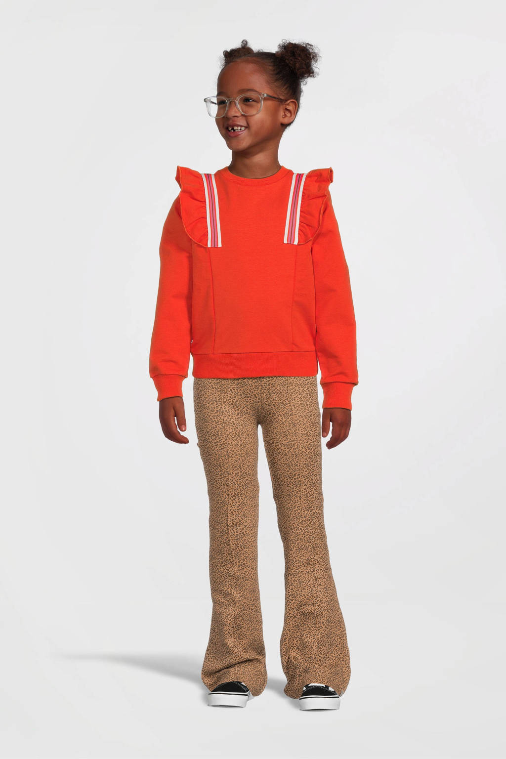 B.Nosy gestreepte sweater Sara brique