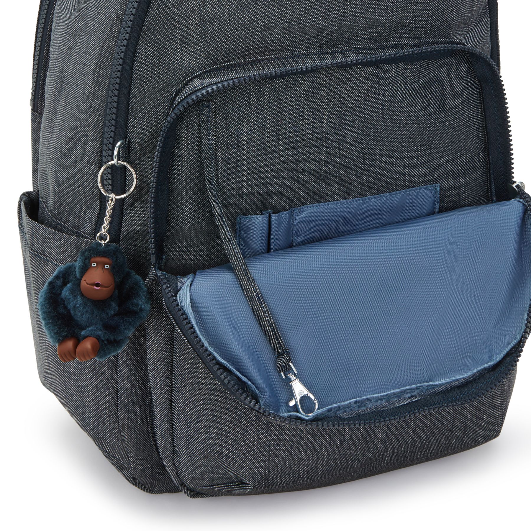 SEOUL COLLEGE Grand sac à dos avec compartiment séparé pour ordinateur portable - Marine Navy
