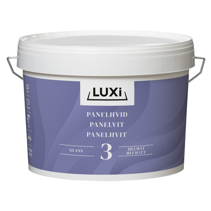 Panelhvid ekstra hvid 2,5 liter - Luxi