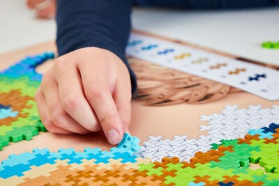 Plus-Plus Puzzle By Number Byggesett Peacock 800 Deler