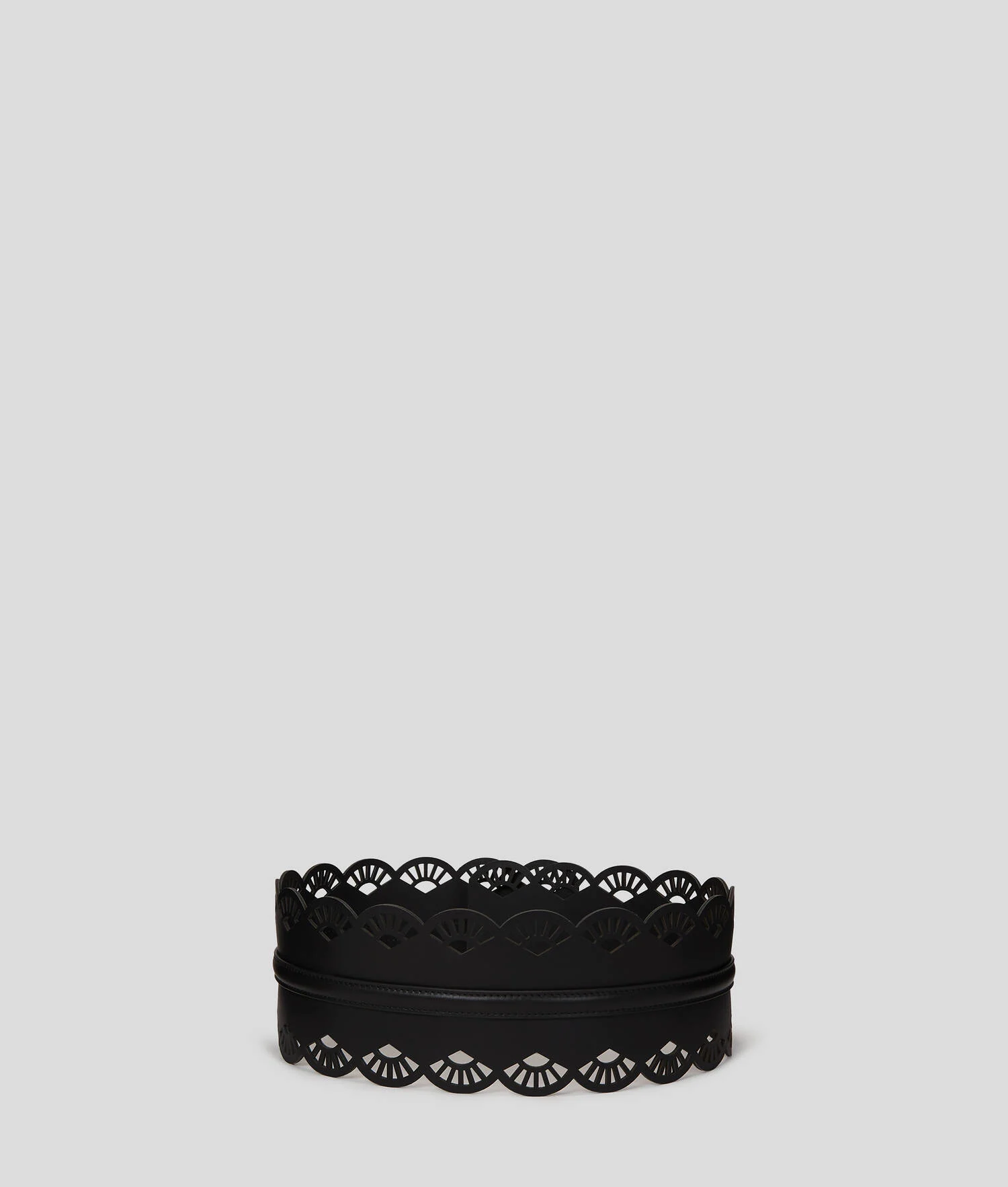 CEINTURE LARGE À MOTIF ÉVENTAIL K/SIGNATURE