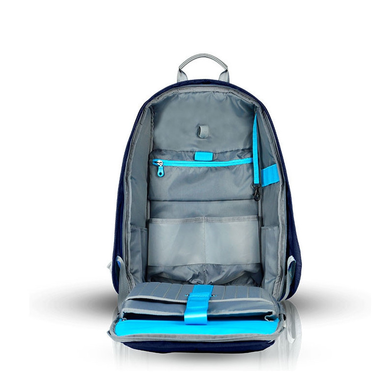 Sac à dos connecté antivol ordinateur 15 pouces Metrobag 13.6 Litres Dark Blue