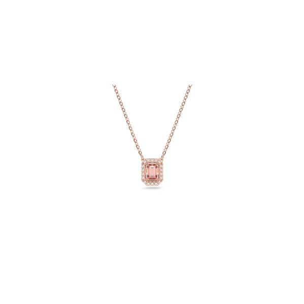 Swarovski Colar Millenia Lapidação Octogonal Rosa Lacado a Rosa Dourado