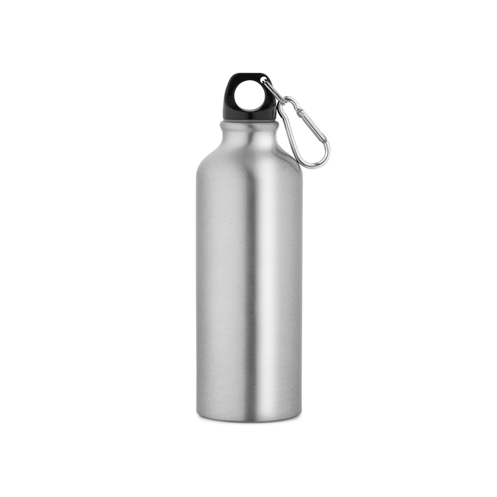 hi!dea 54623 - Gourde en aluminium recyclé avec mousqueton 530 ml