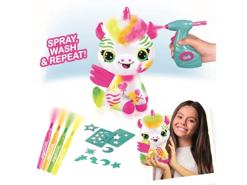 Airbrush Plush Neon Enhjørning