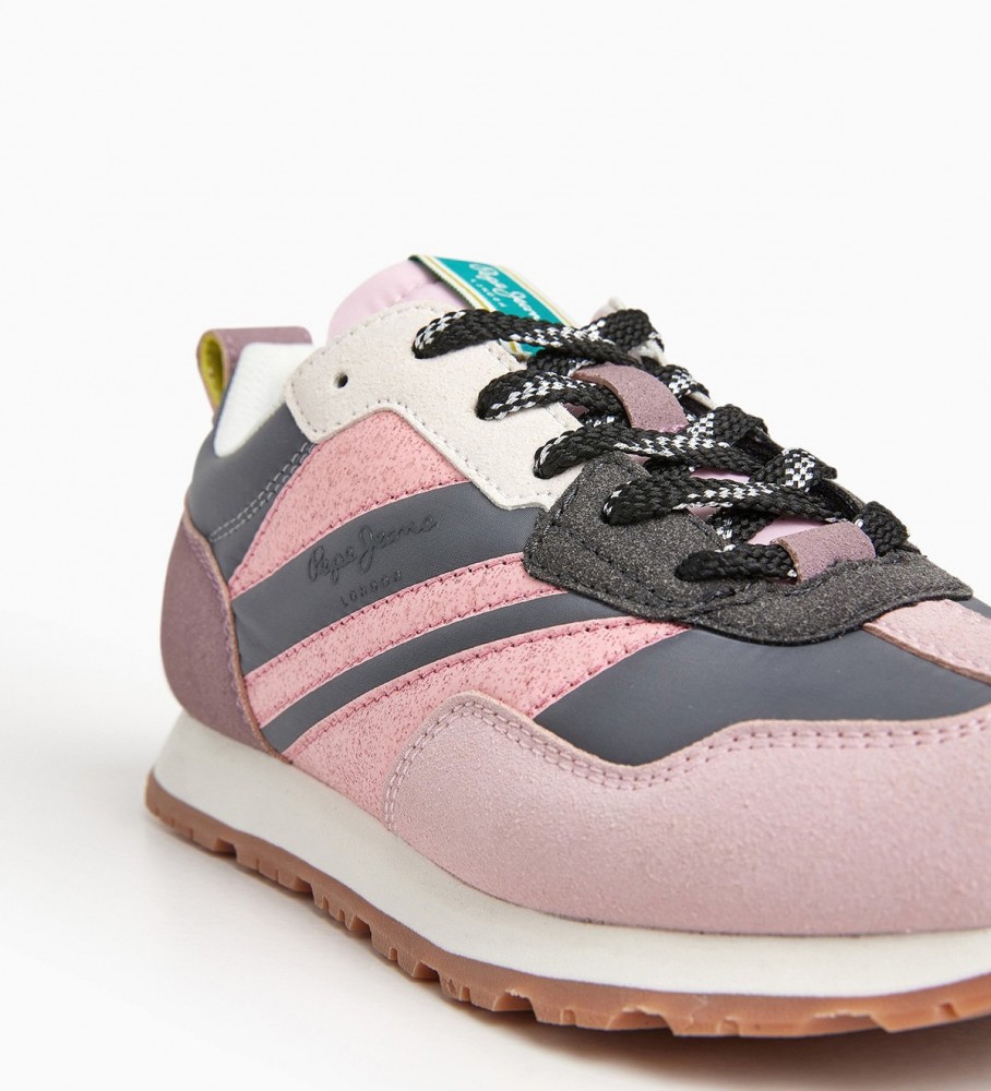 Tênis Pepe Jeans Foster Win G cinza e rosa
