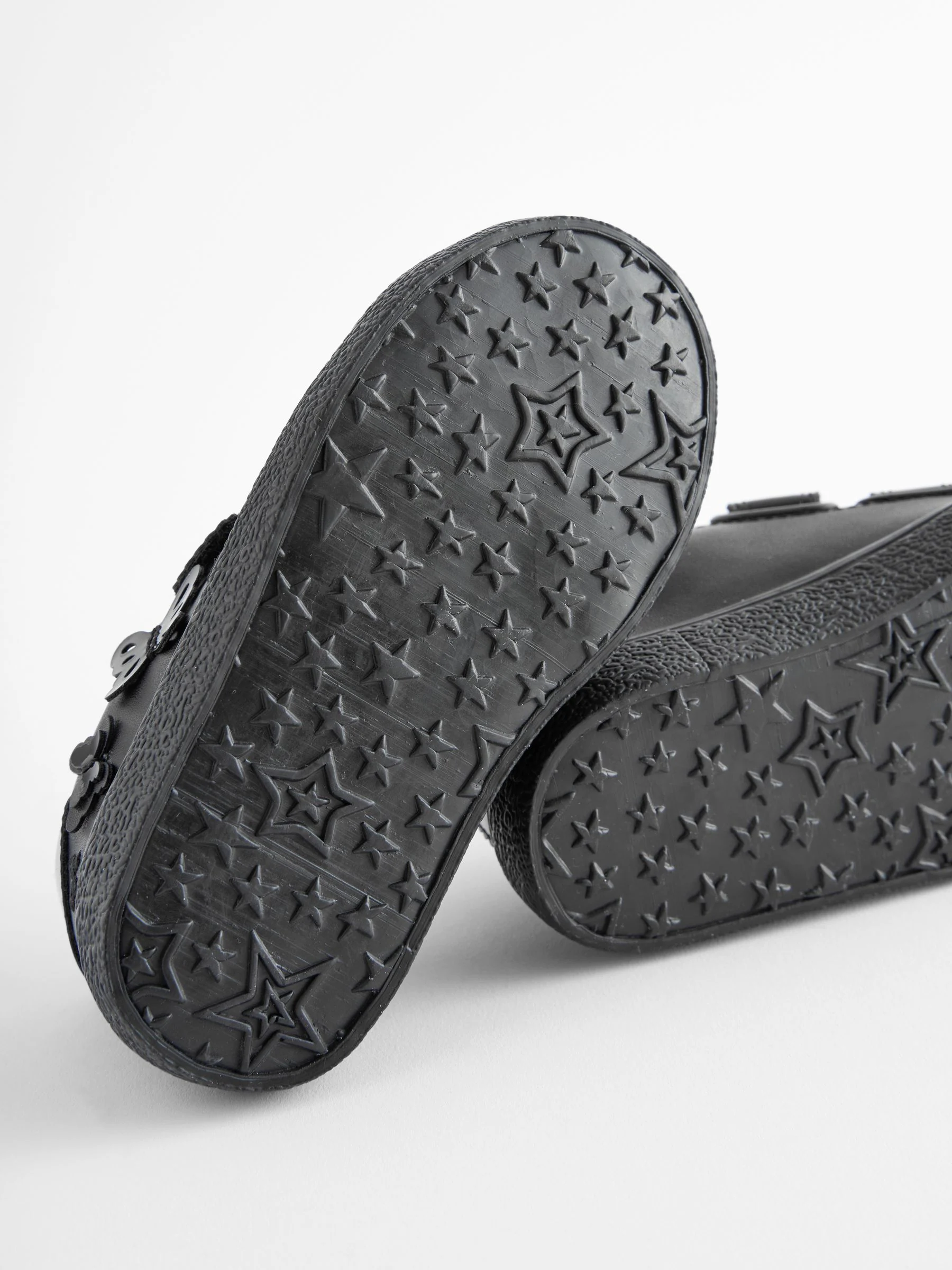 Zwart - 2V vlinder schoolsneakers