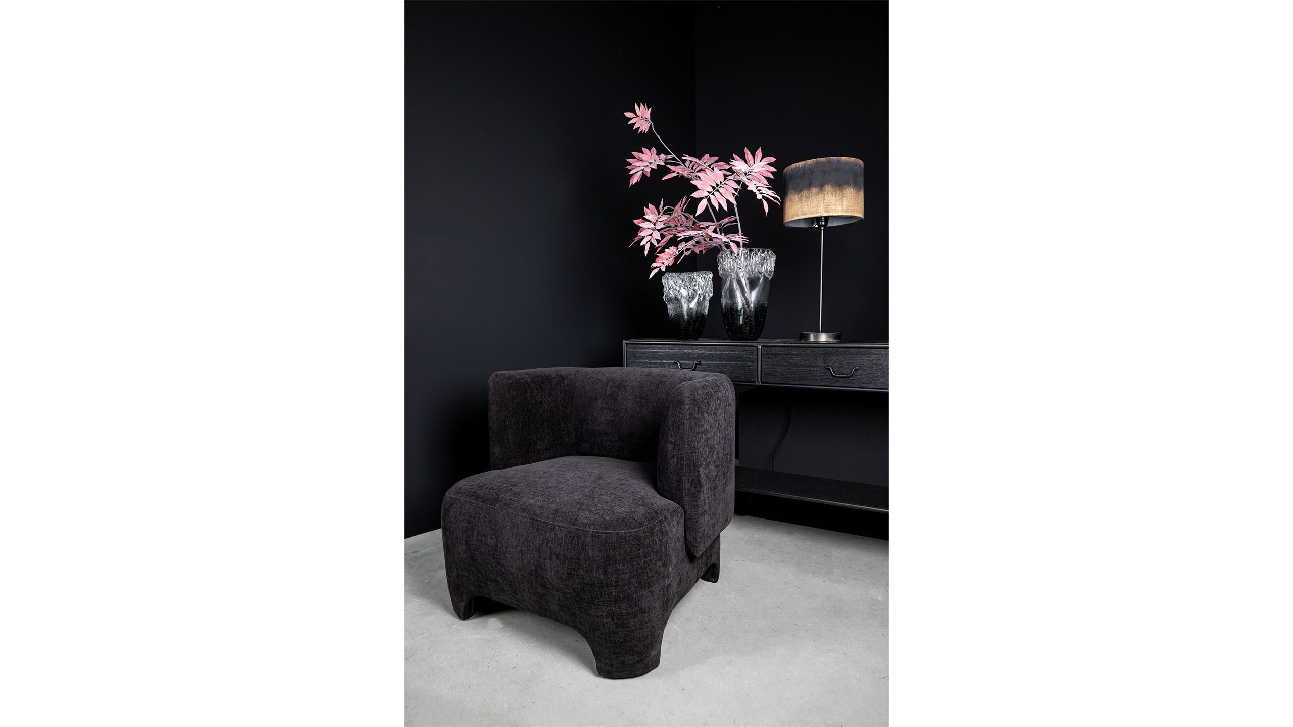 Fauteuil Antraciet 703912 Damin B81 x D78 x H71 cm