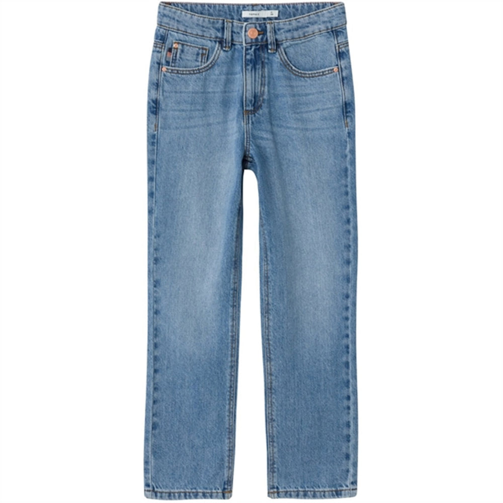 Medium Blue Denim Rose Straight Jeans Noos