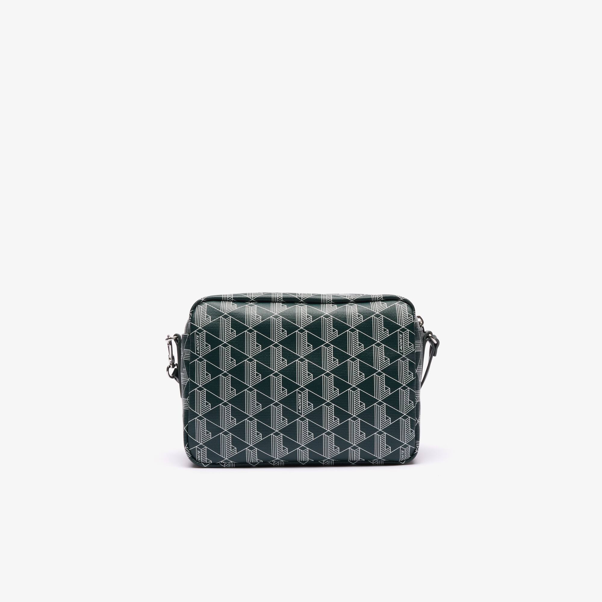Sac vanity Zely monogramme en toile enduite Portefeuilles & Petite Maroquinerie - Vert - Lacoste - Femme