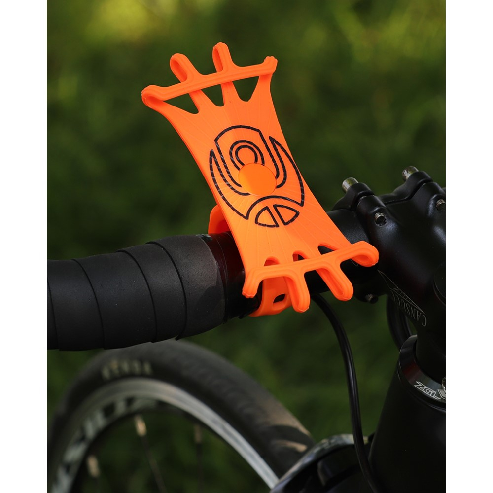 Universal Fahrrad Bike Velo Silikon Halterung 360° Drehbar Handy / Smartphone (4