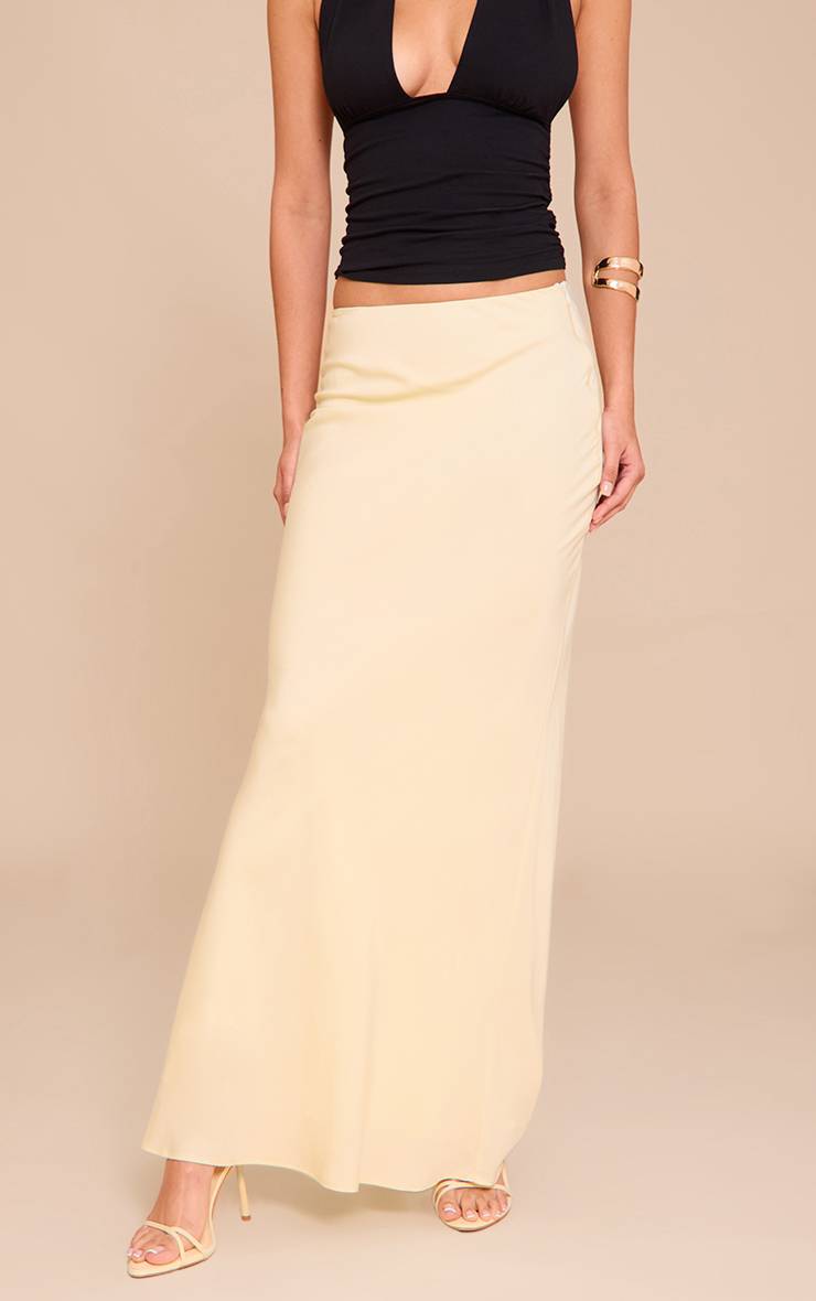 Citron Jupe Longue En Tencel