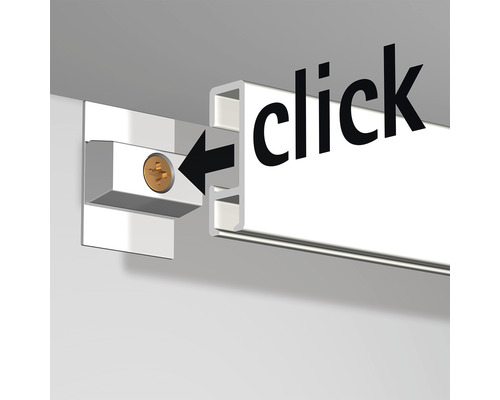 Schilderijrail All-In-One Click Rail 2 m wit