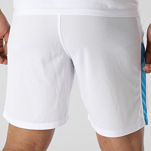Short Jogging A Bandes Olive Et Tom Newpie Blanc Bleu Clair