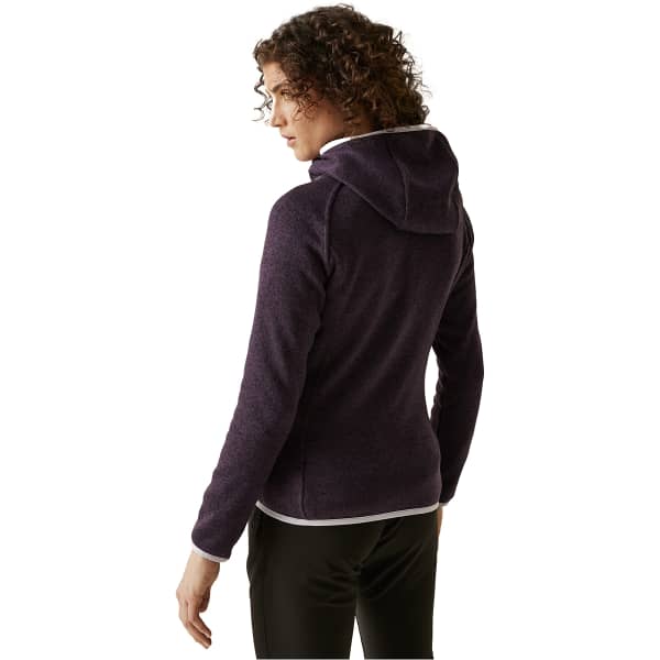 Veste polaire randonnée REGATTA HOODED NEWHILL W DEEP PLUM