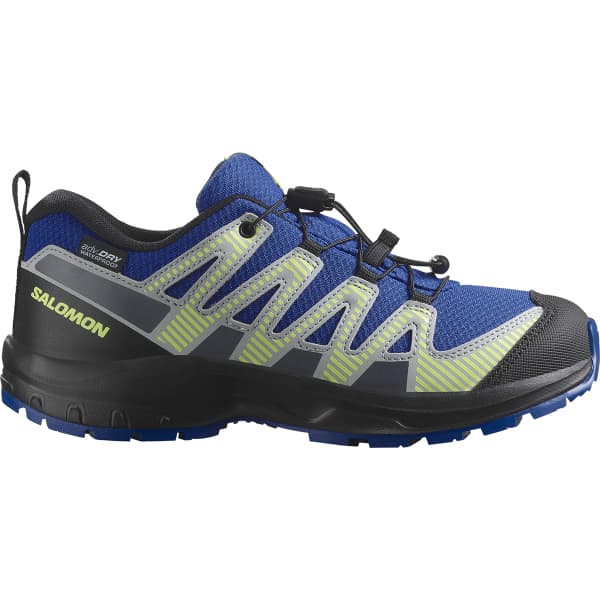 Chaussure trail SALOMON XA PRO V8 WP J NAUTICAL BLUE/BLACK/SHARP GREEN