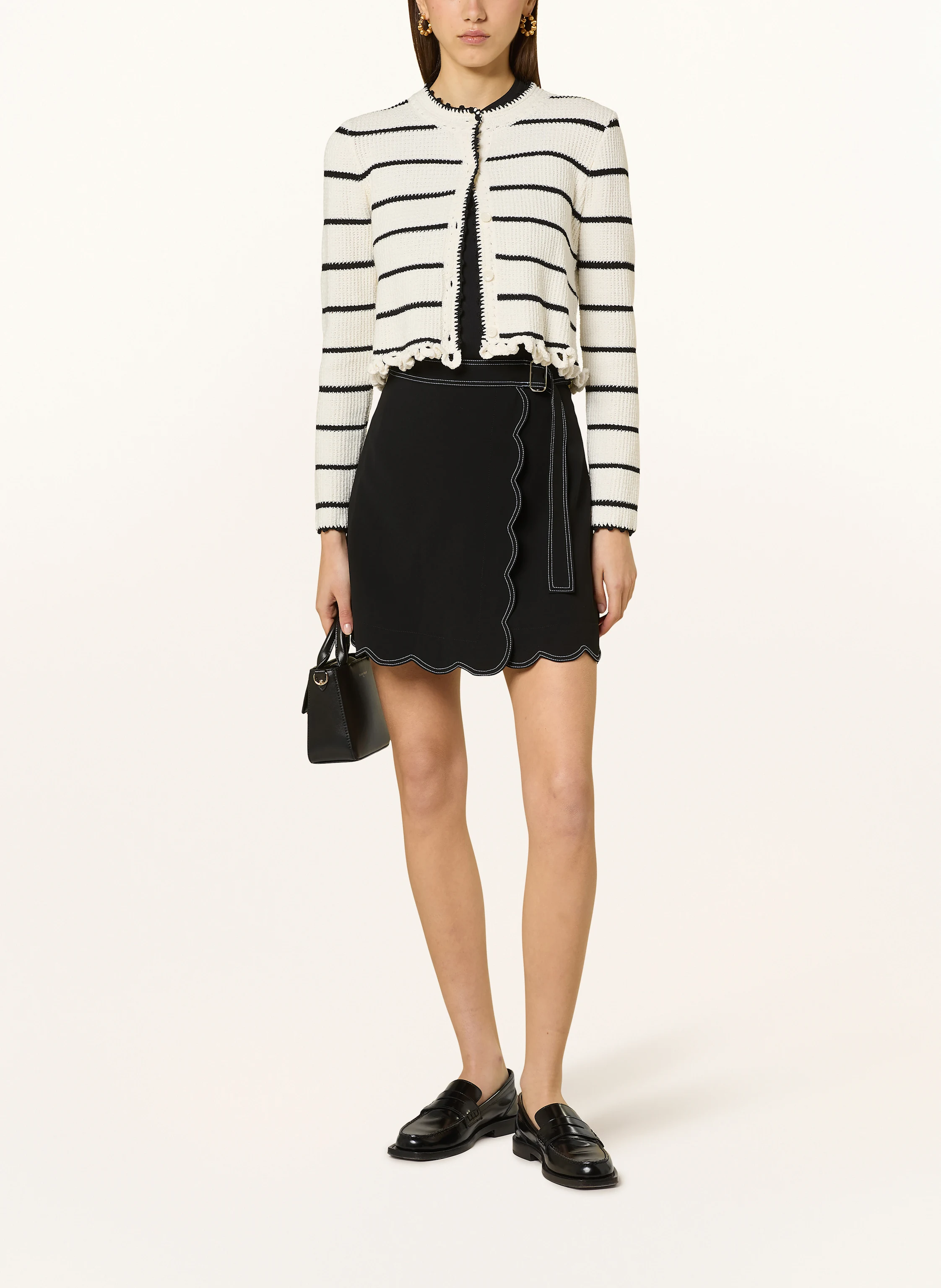 CLAUDIE PIERLOT Rock in Wickeloptik