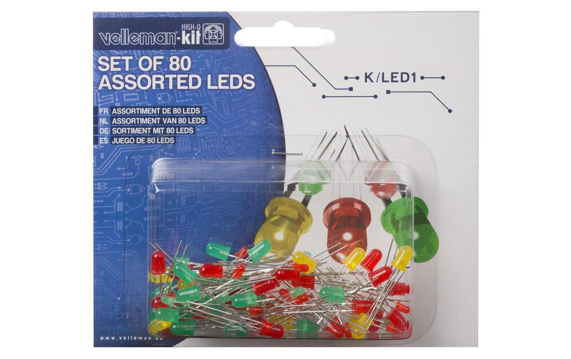 Leuchtdioden K/LED1, LED 80 StückLED Sortiment