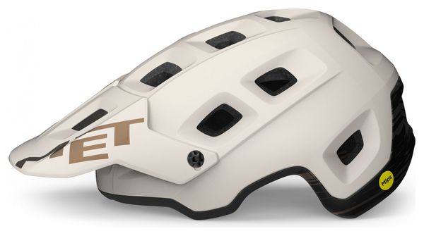 Casque All-Mountain MET Terranova Mips Blanc Bronze Mat