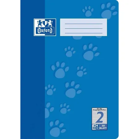 Oxford Schulheft A4, liniert, Lineatur 2, 32 Blatt, Optik Paper®