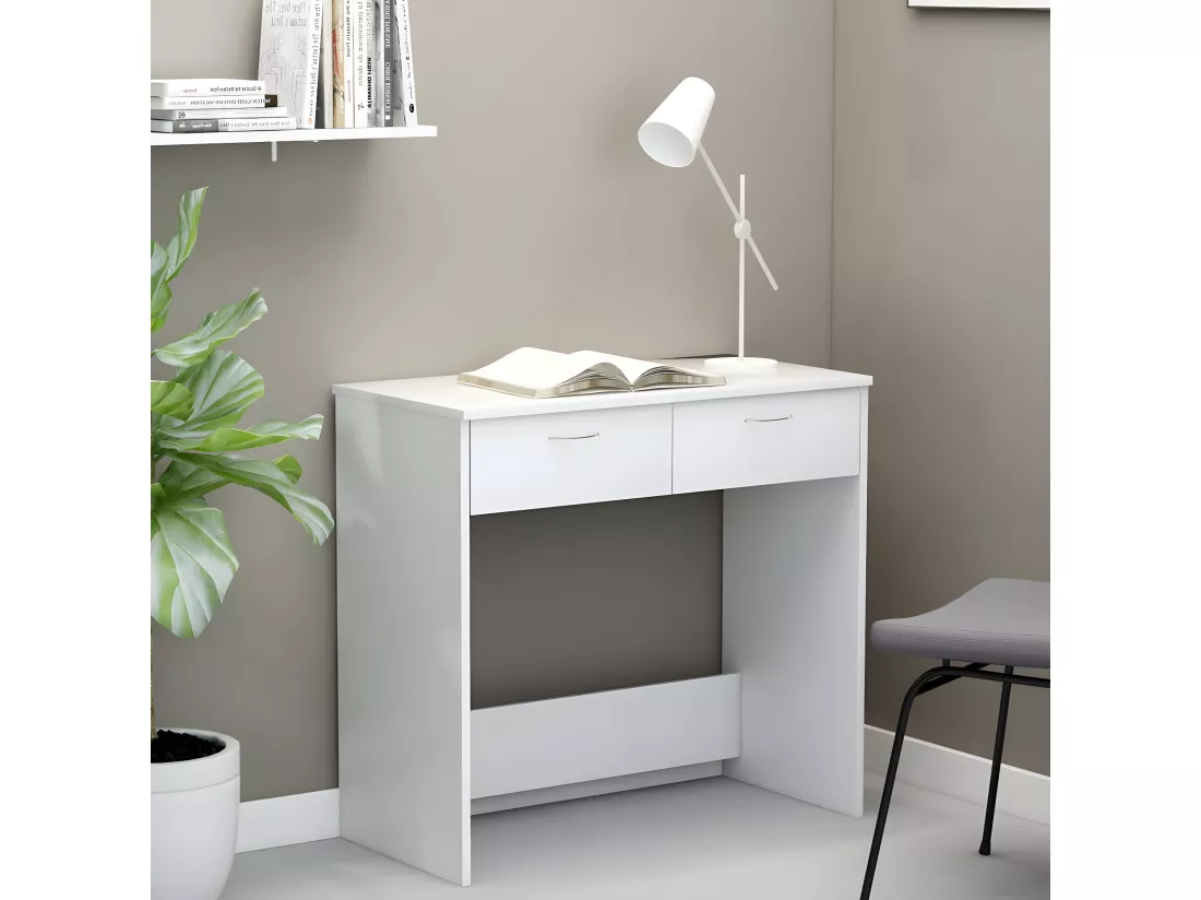 Bureau Blanc 80x40x75 cm Bois d'ingénierie