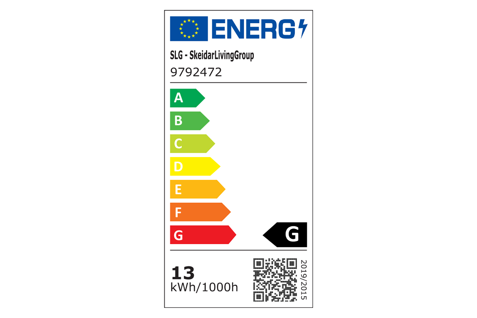 Nova taklampe Nøytral hvit skjerm med integrert LED lyspære.