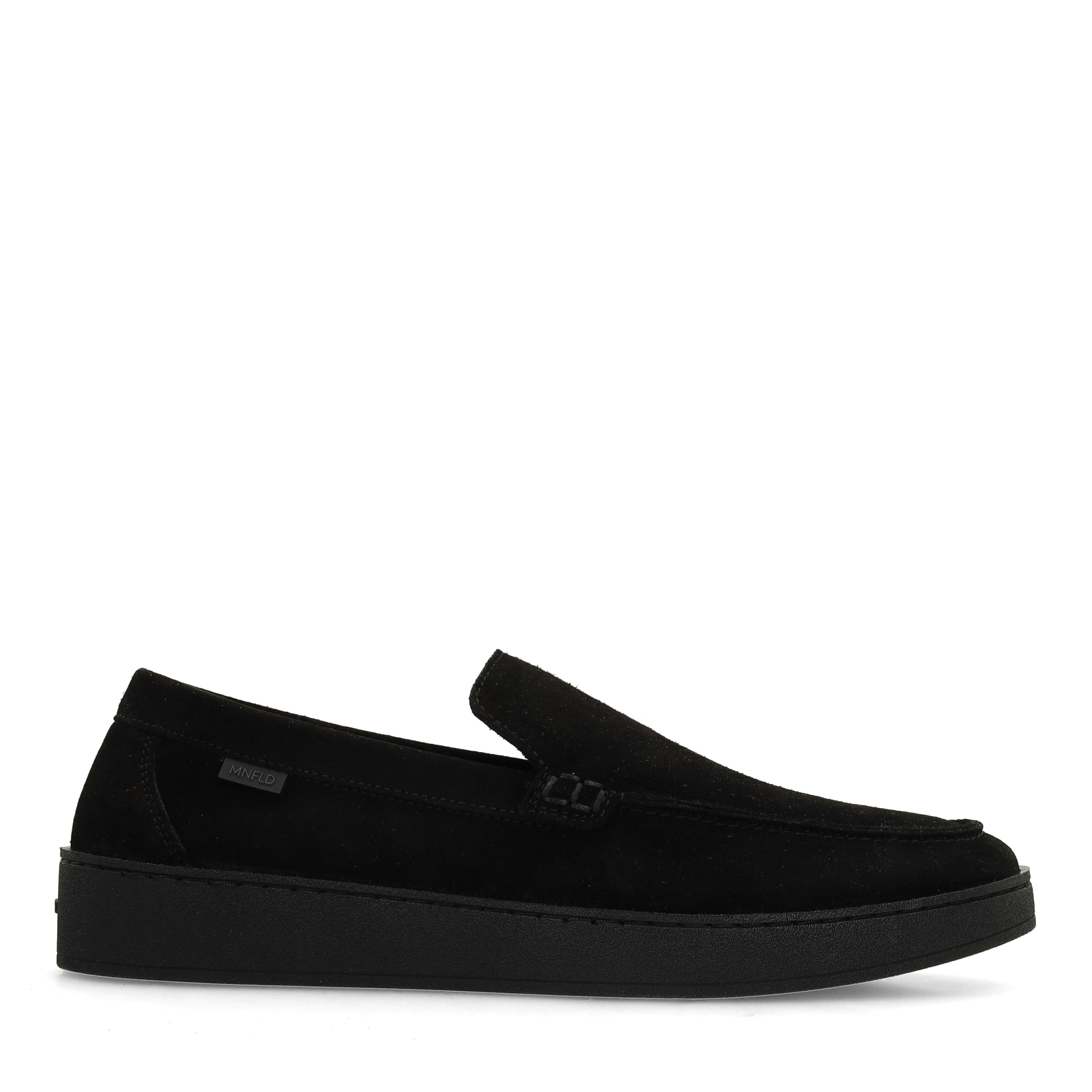 Zwarte suède loafers