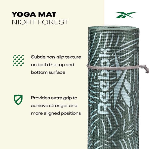 Reebok Yogamatte - 4mm - Night Forest