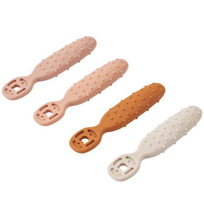 Liewood Babylöffel - Silikon - 4er-Pack - Caelia - Pale Toskana