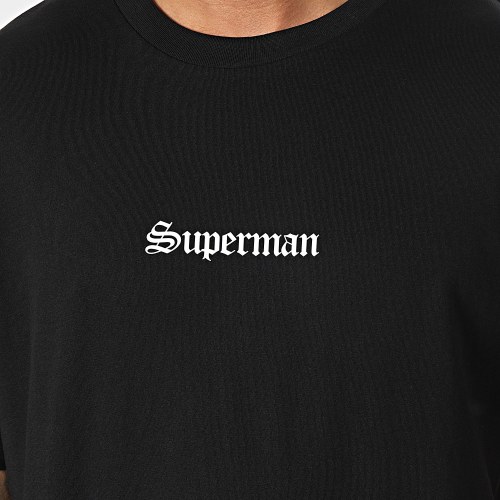 Tee Shirt Oversize Superman Logo Noir
