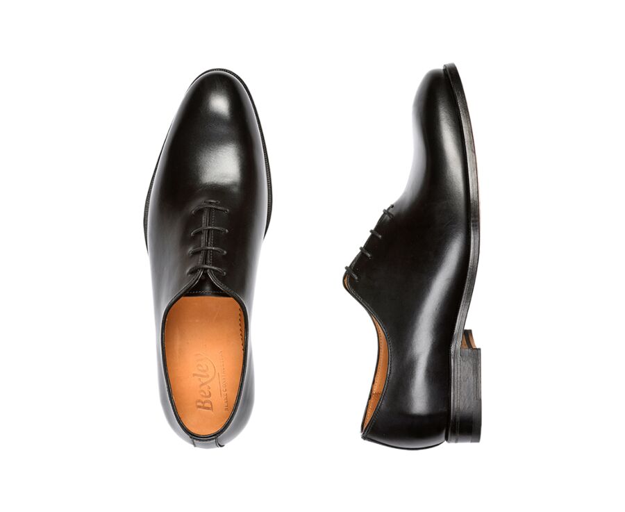 Richelieu homme Noir semelle cuir - BECKINGTON