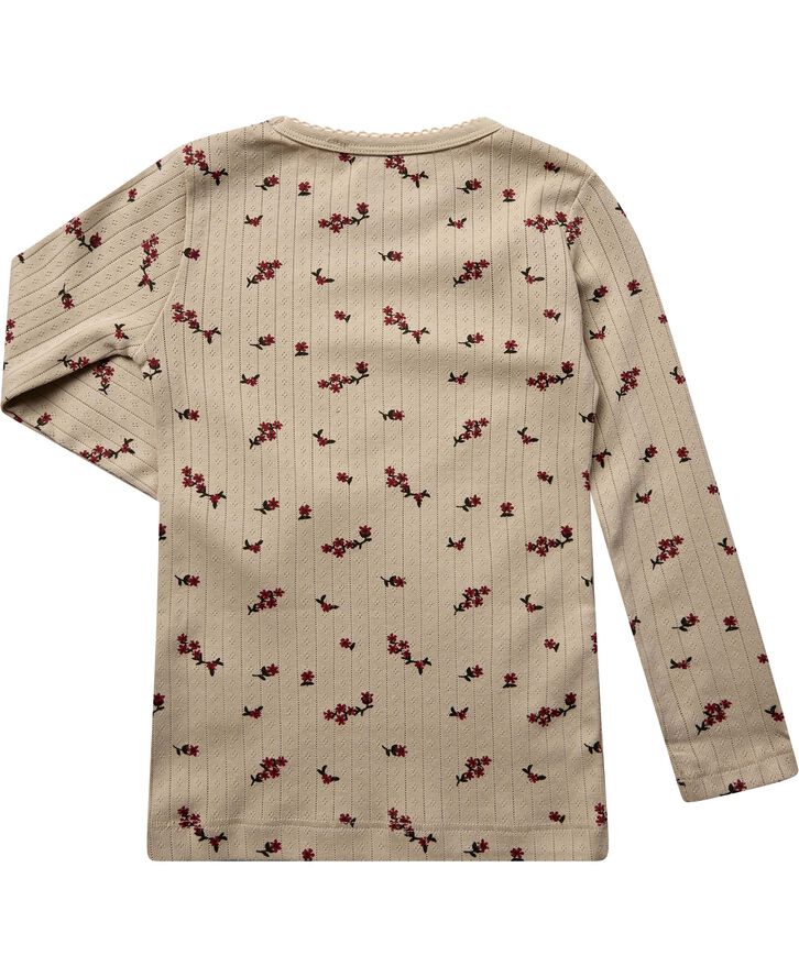 Magasin du Nord Collection Emilie 4 kids Tee LS GOTS Red flower