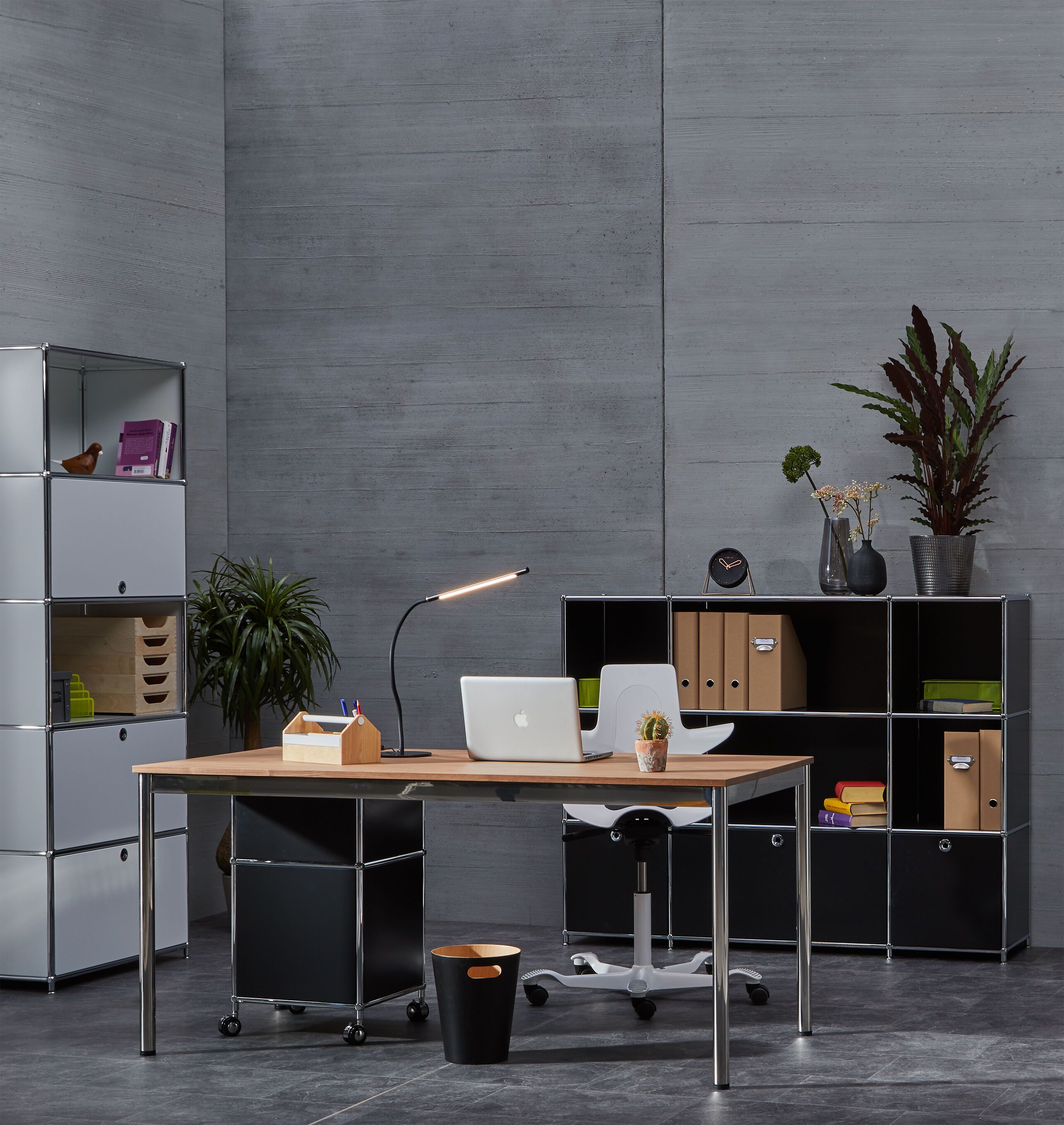 FLEXCUBE Sideboard - Taupe / B: 152.0 cm x T: 40.0 cm x H: 80.5 cm