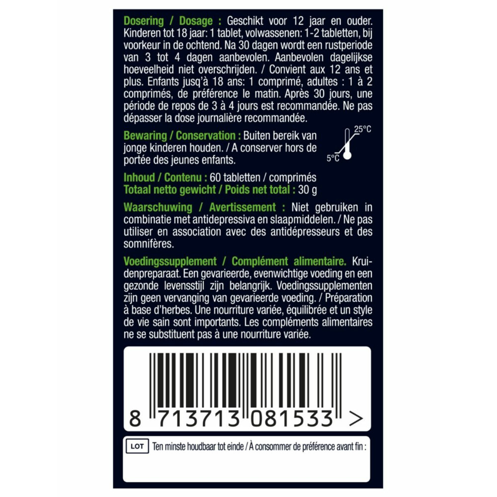 Lucovitaal Rhodiola Rosea 60 tabletten