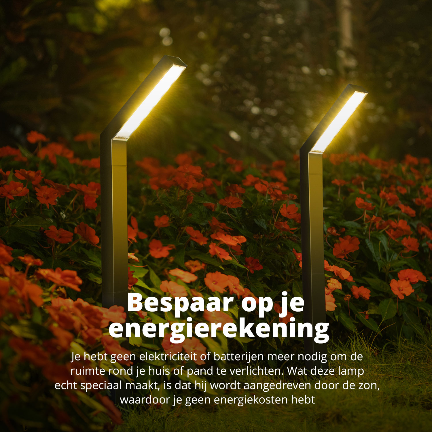 FlinQ Yora Solar tuinverlichting - Set van 2