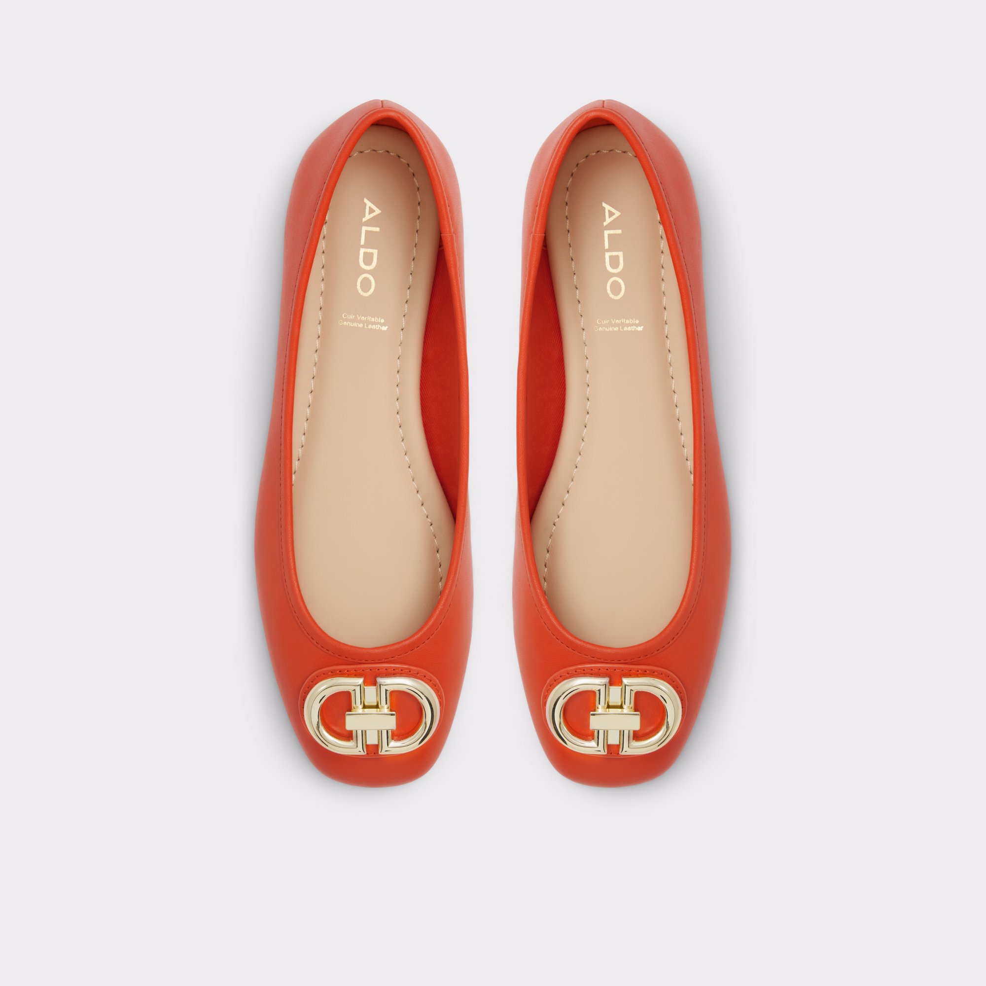 Courbe Bright Orange Women Ballerinas & Slip-Ons