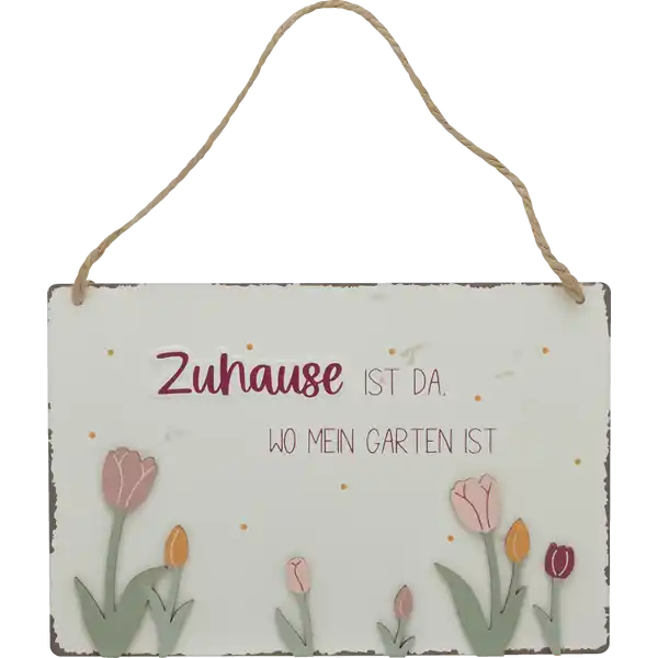 Deko-Schild Garten